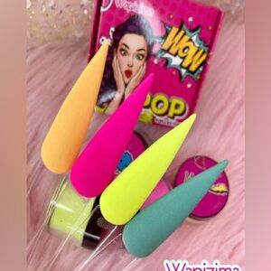 Wapizima Pop Vibrant Nail Acrylic Powder 4 Piece Set